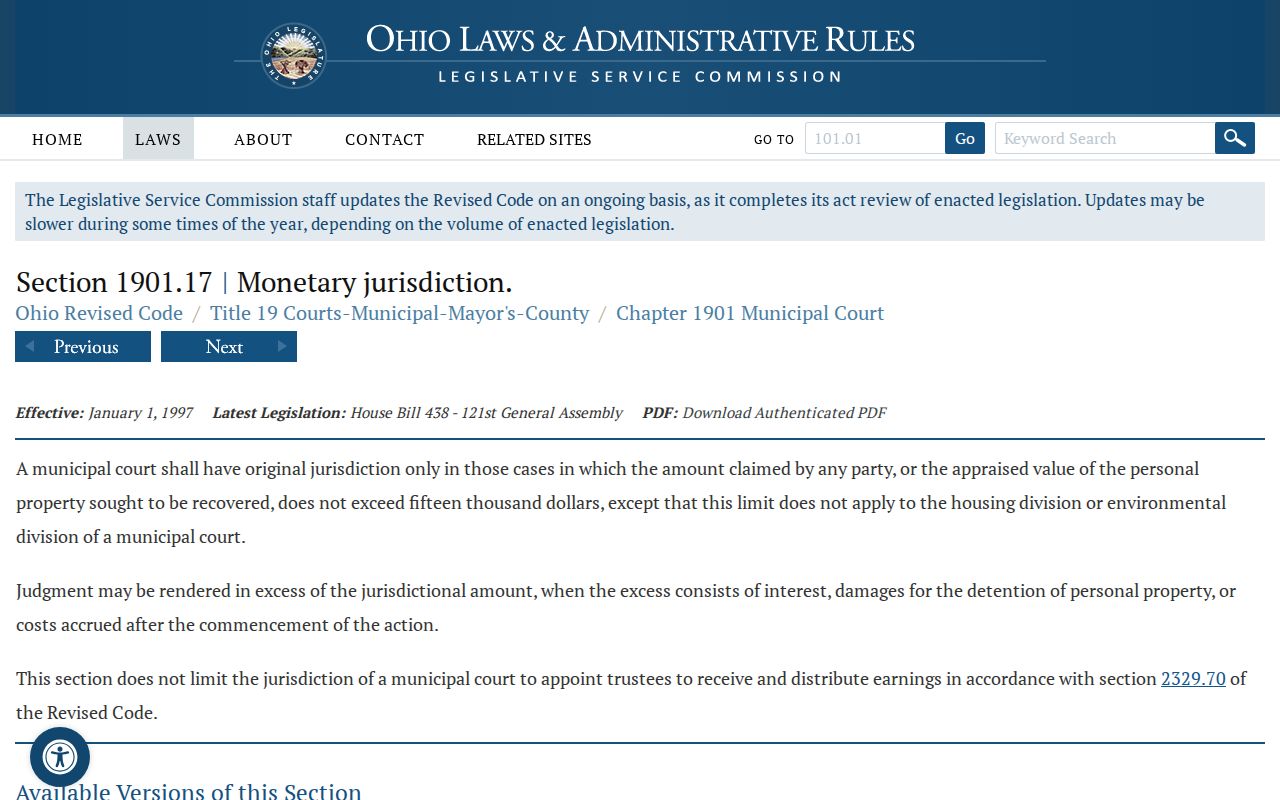 Muskingum County civil dockets municipal civil jurisdiction source