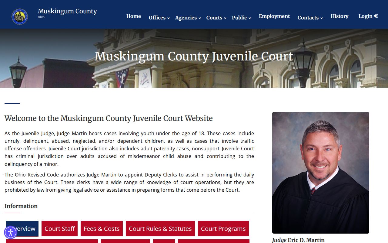 Muskingum County court docket Juvenile Court route